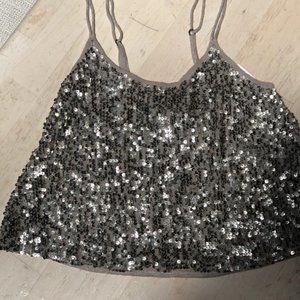 Sequin Crop Top